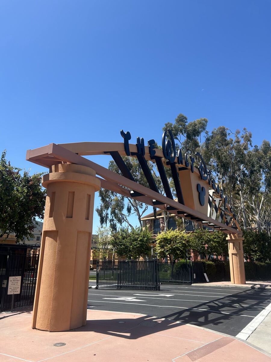Entrance arch of the Walt Disney Studios lot in Burbank
